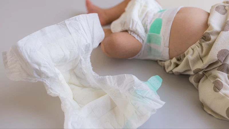 Vệ sinh sạch sẽ sau khi thay tã giúp hạn chế nhiễm trùng đường tiết niệu