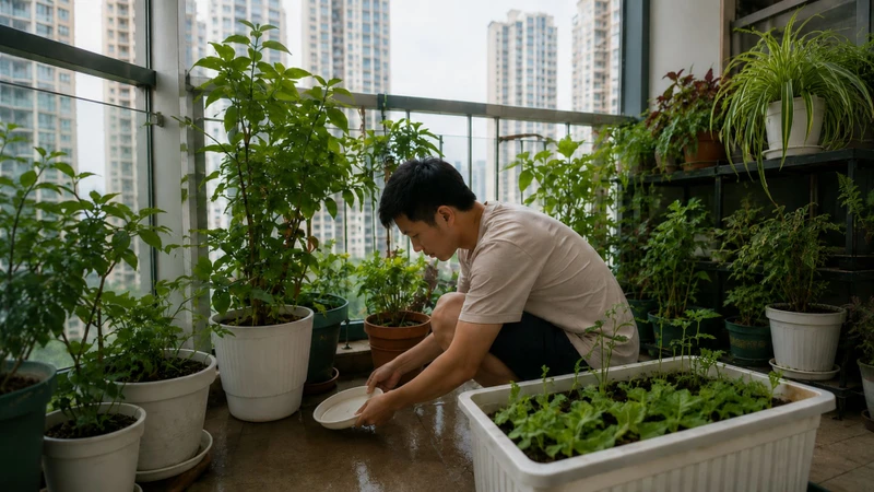 Muỗi có thể sinh sản ở khay hứng nước chậu cây, lọ hoa...