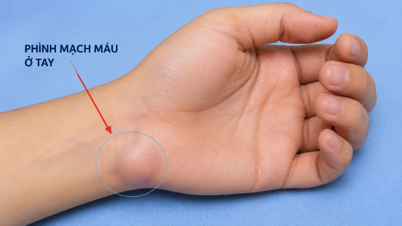 Phình mạch máu ở tay là tình trạng một đoạn mạch máu ở chi trên giãn hoặc phồng bất thường so với kích thước bình thường của mạch