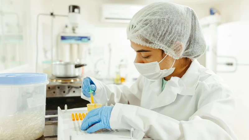 Chuyên gia phân tích kết quả xét nghiệm di truyền phôi trong phòng thí nghiệm