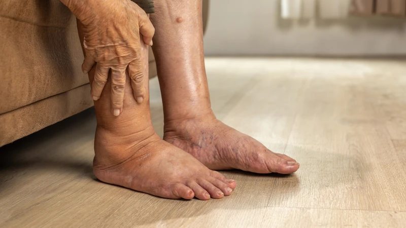 Phù mặt thường báo hiệu giữ nước toàn thân, kèm phù chân mắt cá mềm, ấn lõm