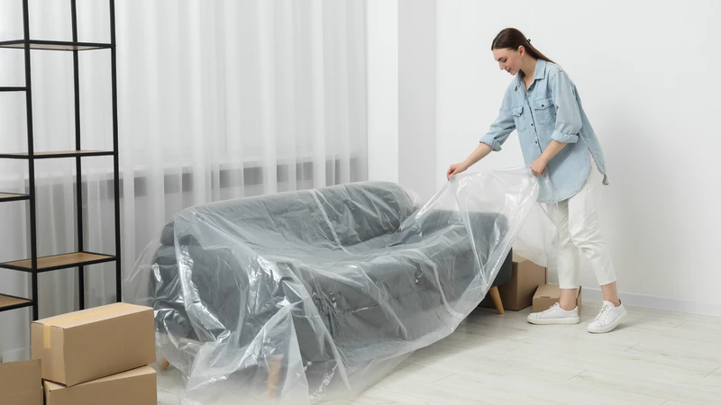 Nên che phủ đồ đạc như sofa, giường, đồ điện tử bằng các tấm vải hoặc nilon lớn trước khi phun thuốc