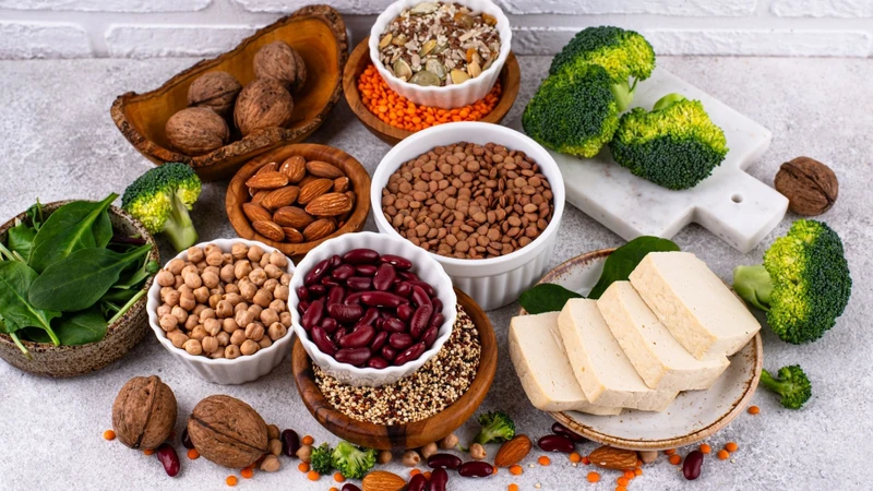 Rau, đậu, ngũ cốc nguyên hạt và các loại hạt nên được ưu tiên