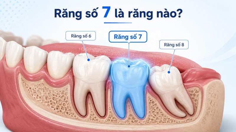 Răng số 7 giúp nghiền thức ăn và duy trì khớp cắn ổn định