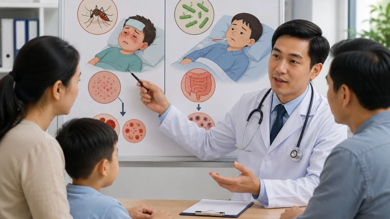Bác sĩ giải thích về sự khác biệt giữa 2 căn bệnh sốt xuất huyết và thương hàn