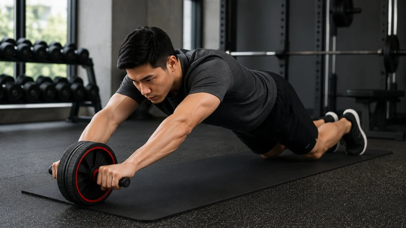 Người đã có nền tảng thể lực nên tập với con lăn để nâng cao hiệu quả tập luyện