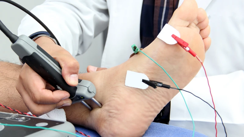 Đo dẫn truyền thần kinh hoặc điện cơ (EMG) giúp xác định vị trí và mức độ tổn thương thần kinh