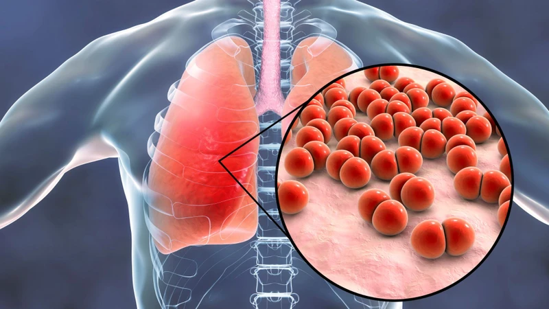 Viêm phổi là một trong những nguyên nhân thường gặp của hình ảnh thâm nhiễm phổi