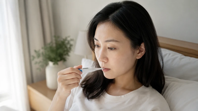 Nữ giới nên đo nhiệt độ đúng cách khi có cảm giác nóng bừng