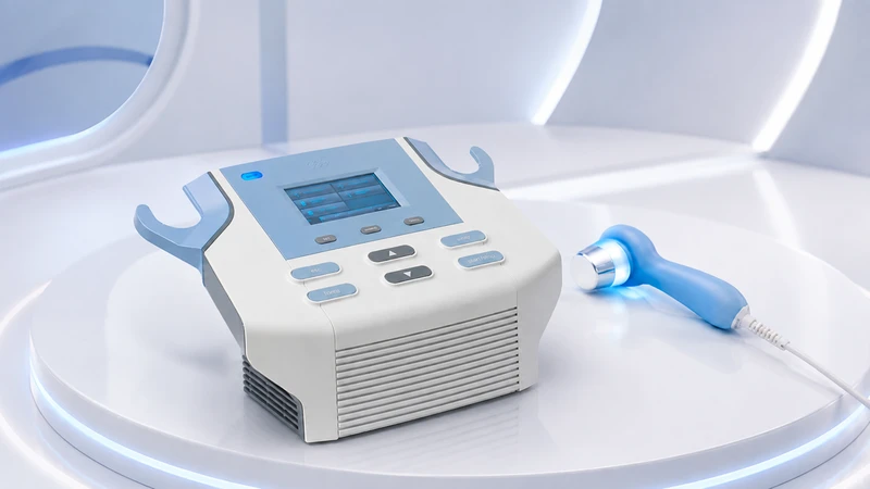 Sóng siêu âm được truyền qua đầu điều trị và gel vào vùng mô cần tác động