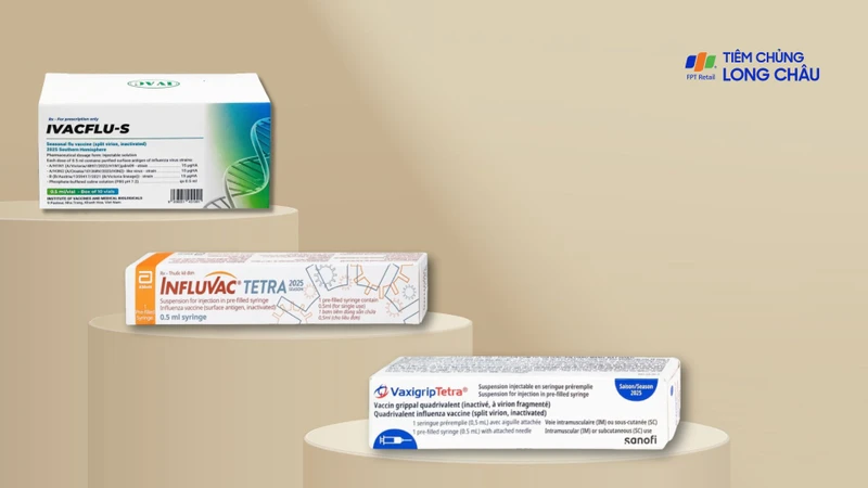 Trung tâm Tiêm chủng Long Châu hiện đang cung cấp các vắc xin phòng cúm chất lượng