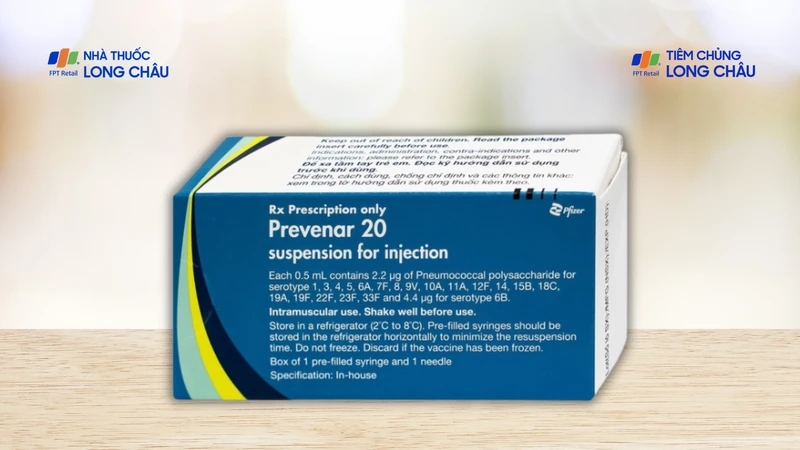 Prevenar 20 là vắc xin thế hệ mới có thể bảo vệ trước 20 tuýp Phế cầu phổ biến