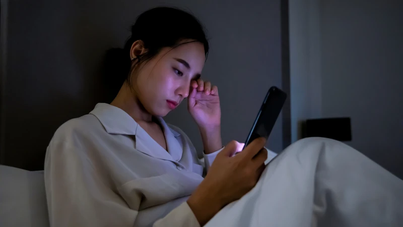 Việc sử dụng điện thoại trước giờ ngủ có thể làm não bộ bị kích thích, khó đi vào trạng thái nghỉ ngơi