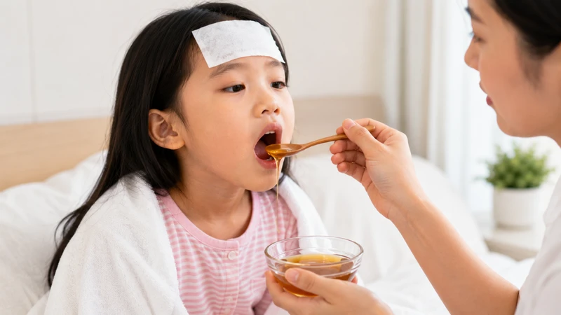 Trẻ bị sốt có được uống mật ong không?