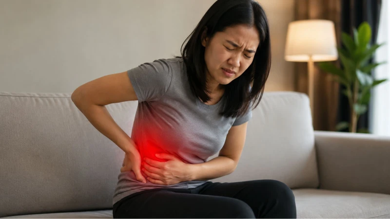 Cơn đau tăng dần rồi kéo dài liên tục, không giảm khi thay đổi tư thế