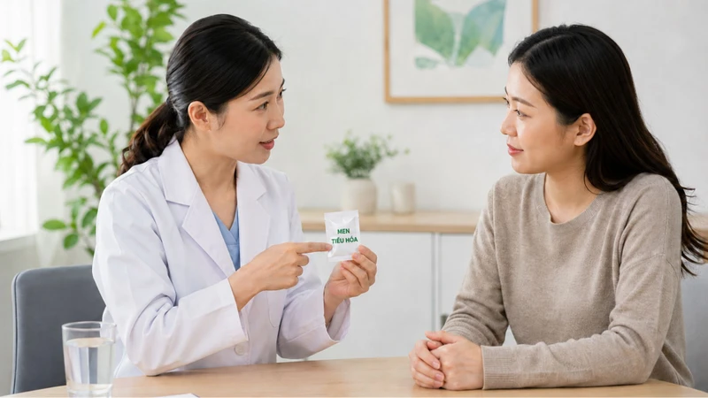 Nên sử dụng men tiêu hóa theo hướng dẫn của bác sĩ hoặc dược sĩ