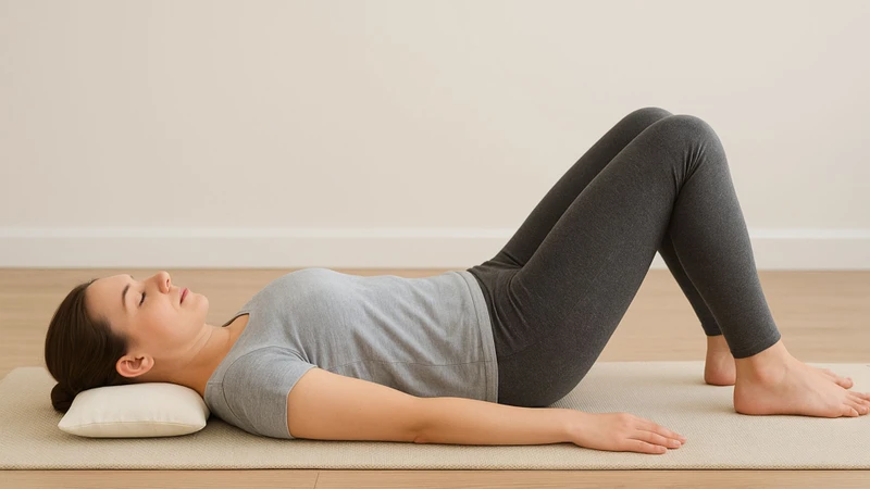 Tư thế nằm ngửa giúp cột sống thư giãn