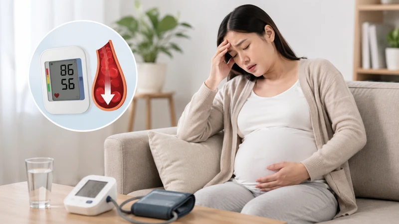 Tụt huyết áp ở bà bầu cần được theo dõi khi mẹ thường xuyên chóng mặt