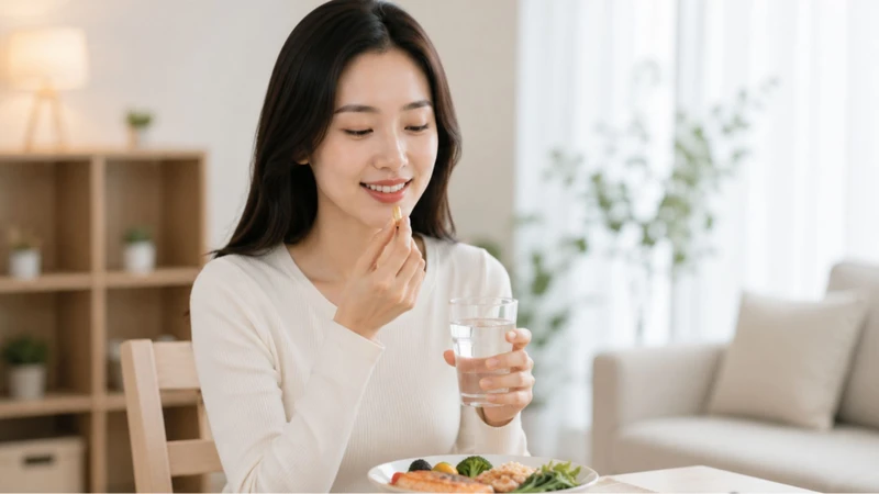 Uống biotin sau bữa ăn giúp giảm khó chịu