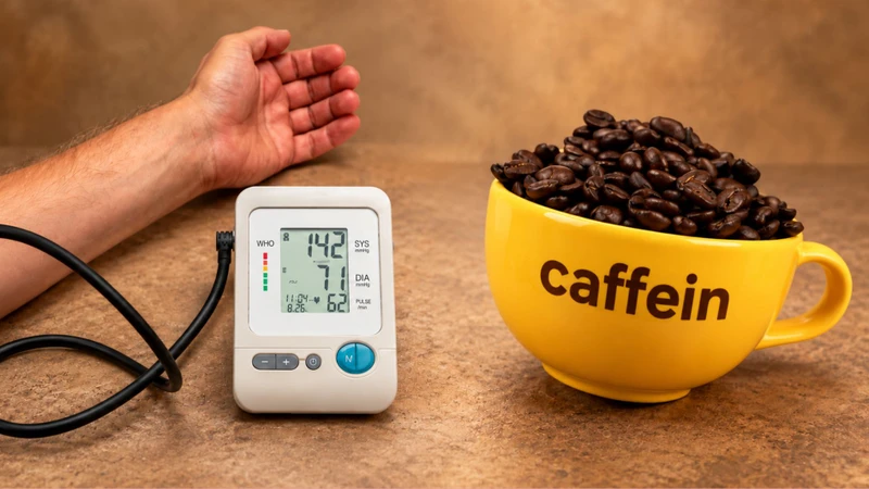 Caffeine có thể khiến huyết áp tăng tạm thời sau khi uống cà phê