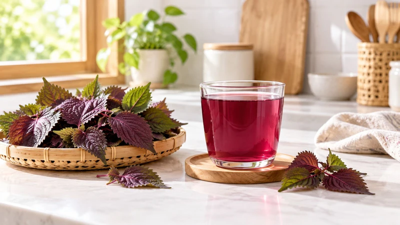 Khi uống nước tía tô, cơ thể tăng cường đào thải nước qua đường tiết niệu