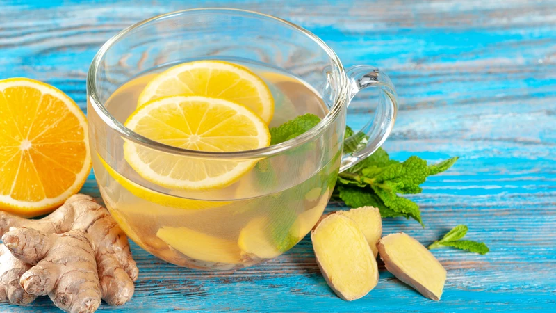 Trà gừng và bạc hà giúp hỗ trợ chức năng giải độc của gan