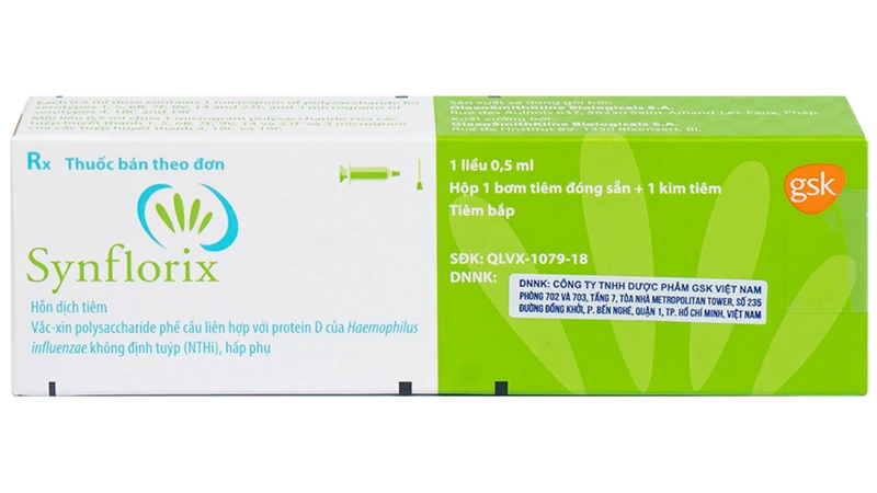 Vắc xin Synflorix giúp phòng ngừa 10 chủng phế cầu khuẩn phổ biến
