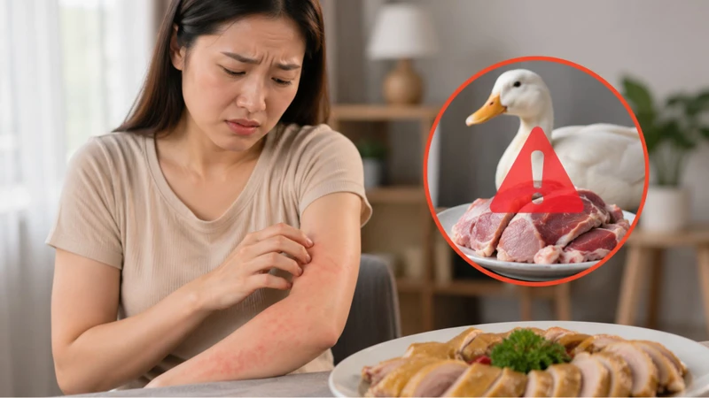 Người có tiền sử dị ứng với thịt vịt cần thận trọng khi ăn