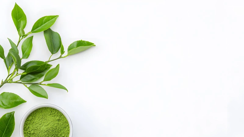 Lá trà xanh chứa nhiều chất chống oxy hóa như catechin và EGCG, có khả năng ức chế vi khuẩn, giảm viêm nhiễm