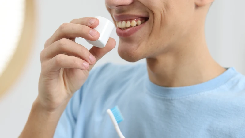 Súc miệng thường xuyên bằng nước muối sinh lý