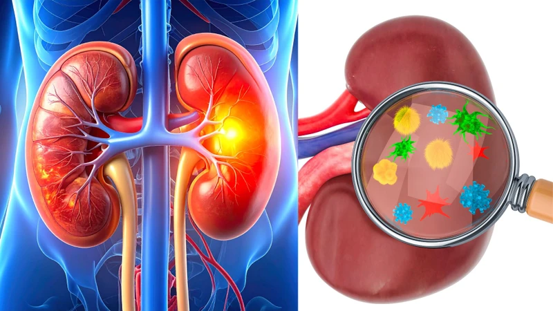 Viêm cầu thận cấp sau nhiễm liên cầu​ thường xuất hiện sau viêm họng hoặc nhiễm khuẩn ngoài da