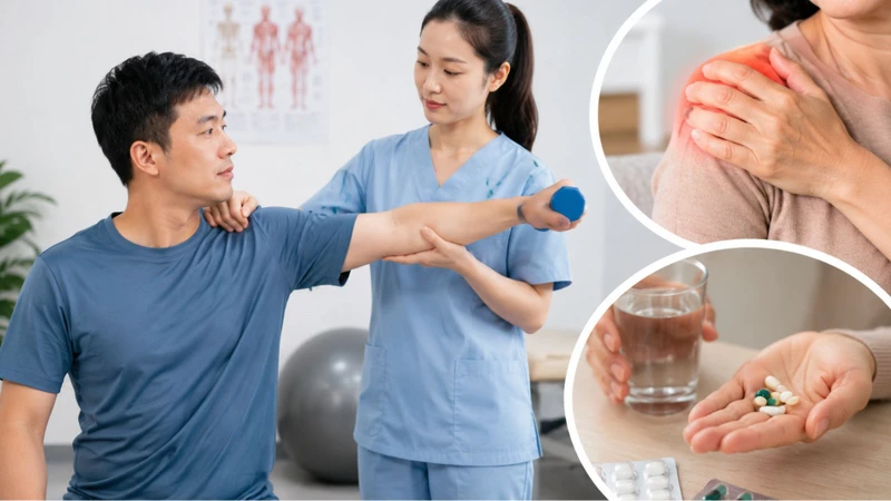 Vật lý trị liệu kết hợp nghỉ ngơi và dùng thuốc theo chỉ định có thể giúp cải thiện triệu chứng viêm gân cơ vai hiệu quả