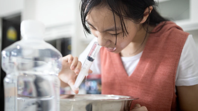 Rửa mũi bằng nước muối sinh lý giúp làm sạch là làm dịu niêm mạc mũi hiệu quả