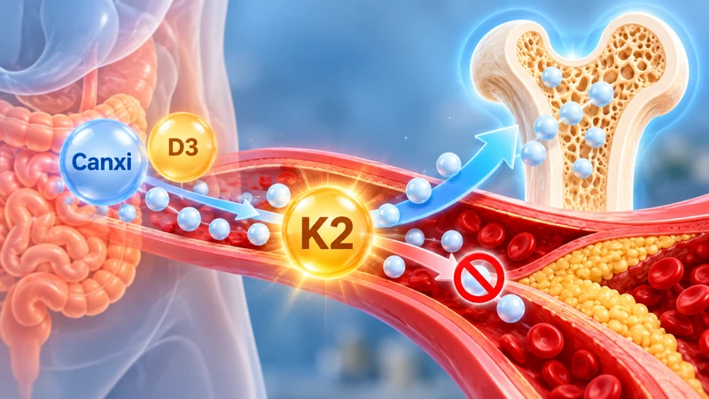 Vitamin K2 tham gia hoạt hóa các protein liên quan đến sức khỏe xương và quá trình vôi hóa mô