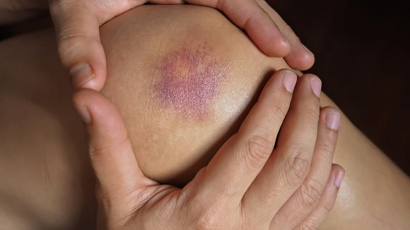 Vết bầm tím là biểu hiện thường thấy của vỡ mạch máu dưới da