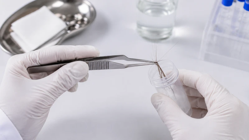 Mẫu tóc khô, có chân tóc giúp tăng khả năng phân tích ADN
