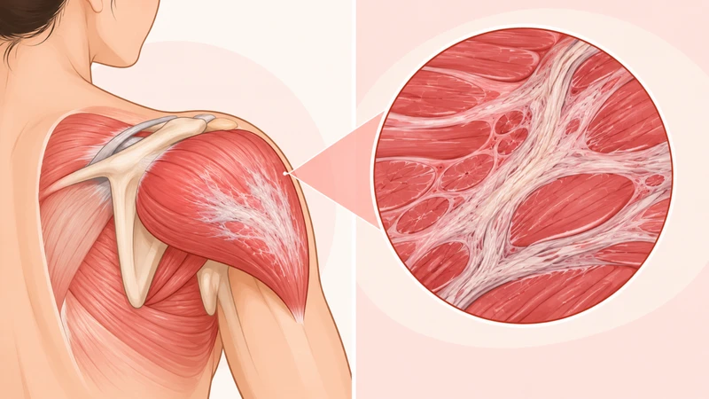 Xơ hóa cơ delta xảy ra khi một phần sợi cơ bị thay thế bởi mô xơ