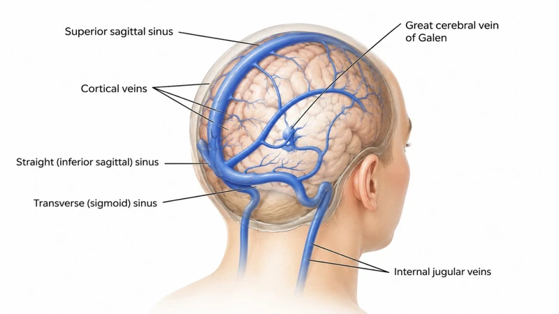 Hệ thống xoang tĩnh mạch đóng vai trò quan trọng trong tuần hoàn não