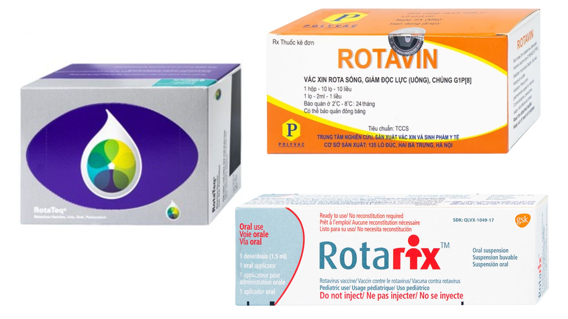 Vắc xin Rota có mấy loại? Hiện nay có 3 loại phổ biến