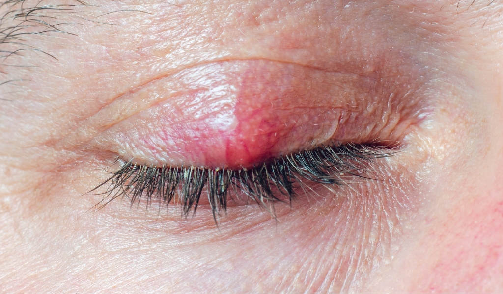 Viêm bờ mi mắt trên là tình trạng viêm nhiễm ở mép mí trên, nơi lông mi mọc