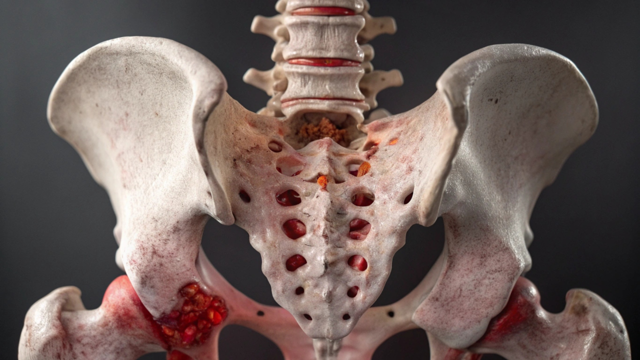 Viêm khớp cùng chậu  xảy ra tại khớp nối giữa xương cùng và xương chậu