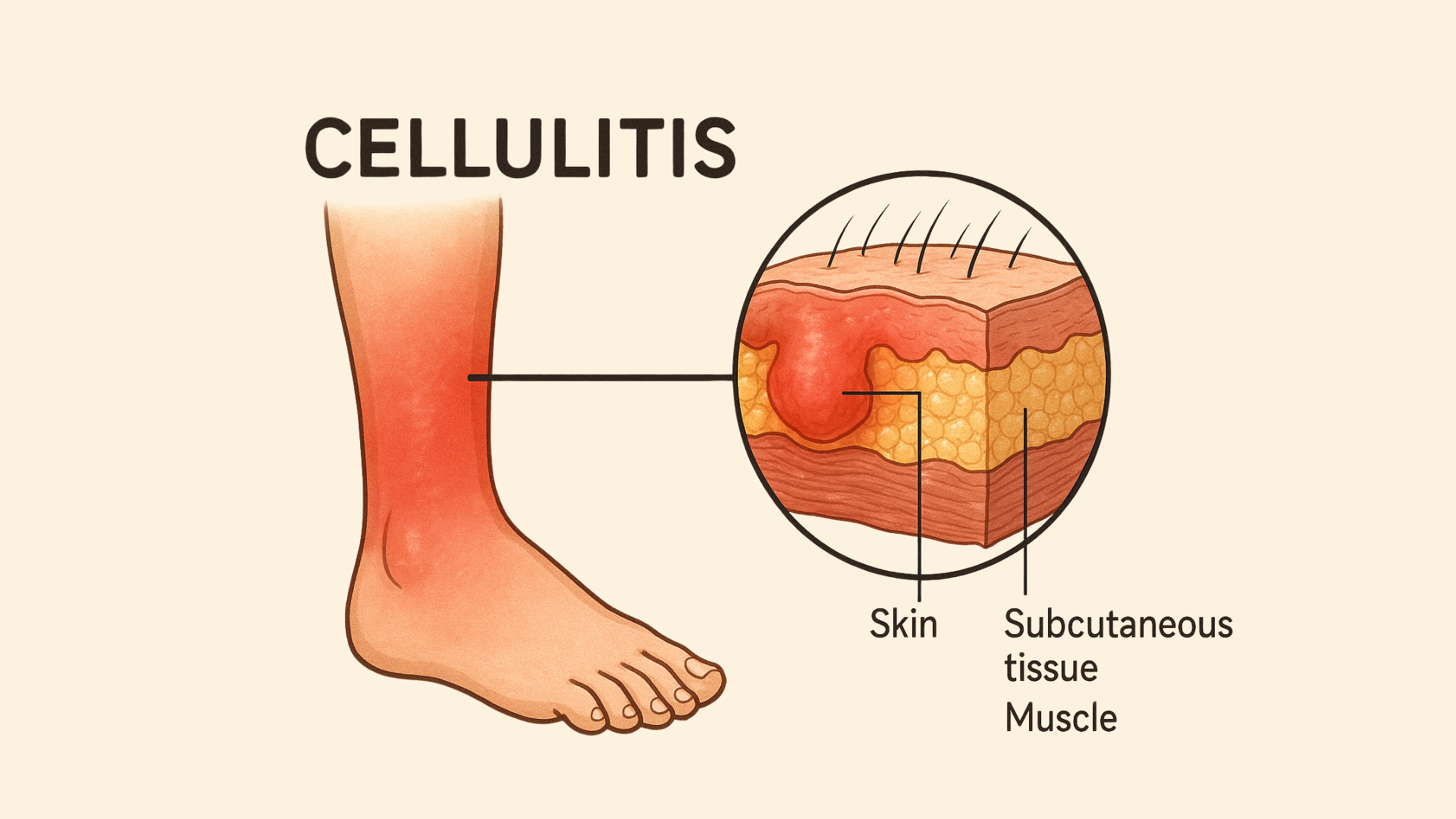 Người bị viêm mô tế bào có bệnh lý nền cần đi khám bác sĩ sớm