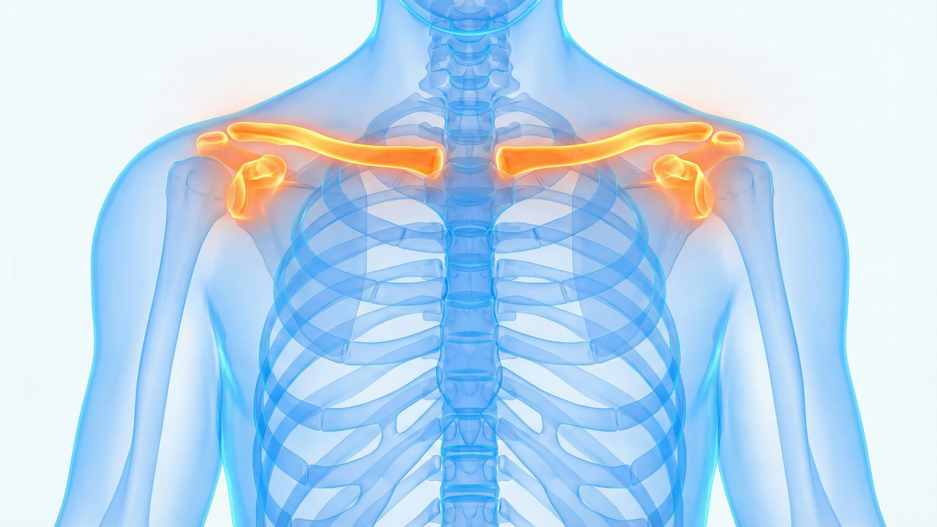 Xương đòn là xương dài nằm ngang phía trước ngực